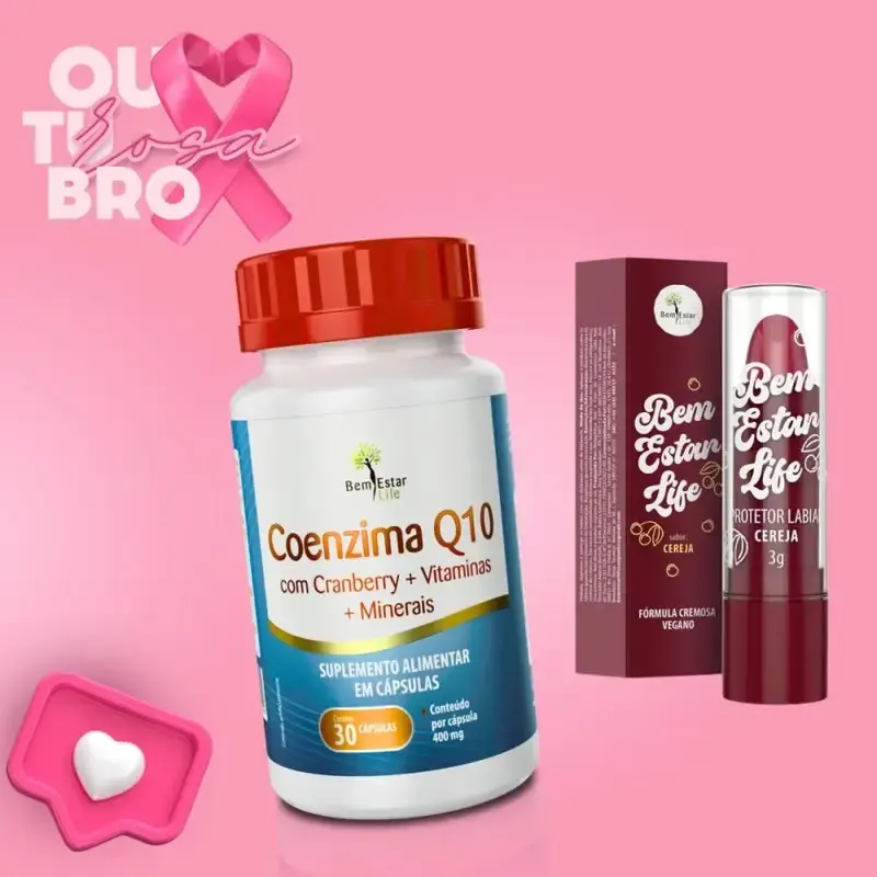 COENZIMA Q 10 +OMEGA 3TG-60 CAPS - PRESENTE PROTETOR LABIAL SABOR CEREJA 