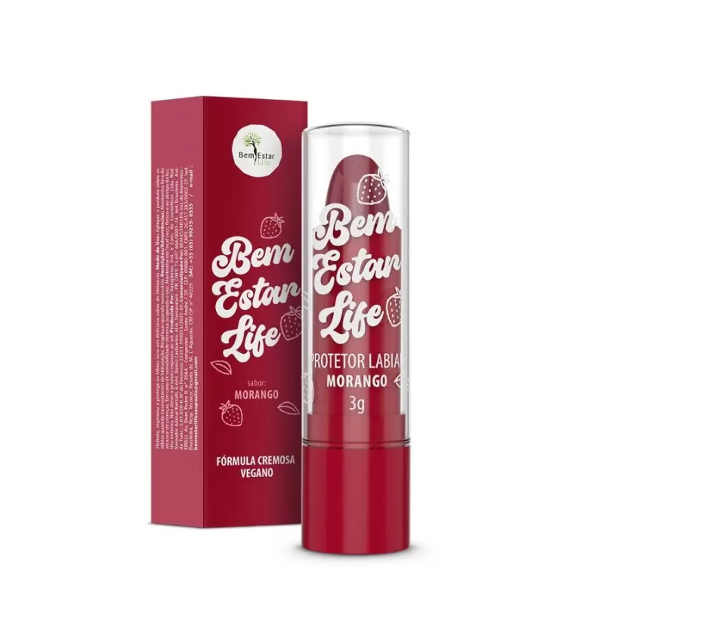 PROTETOR LABIAL - SABOR MORANGO