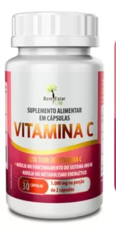 VITAMINA C NOVO 30 CAPSULAS 
